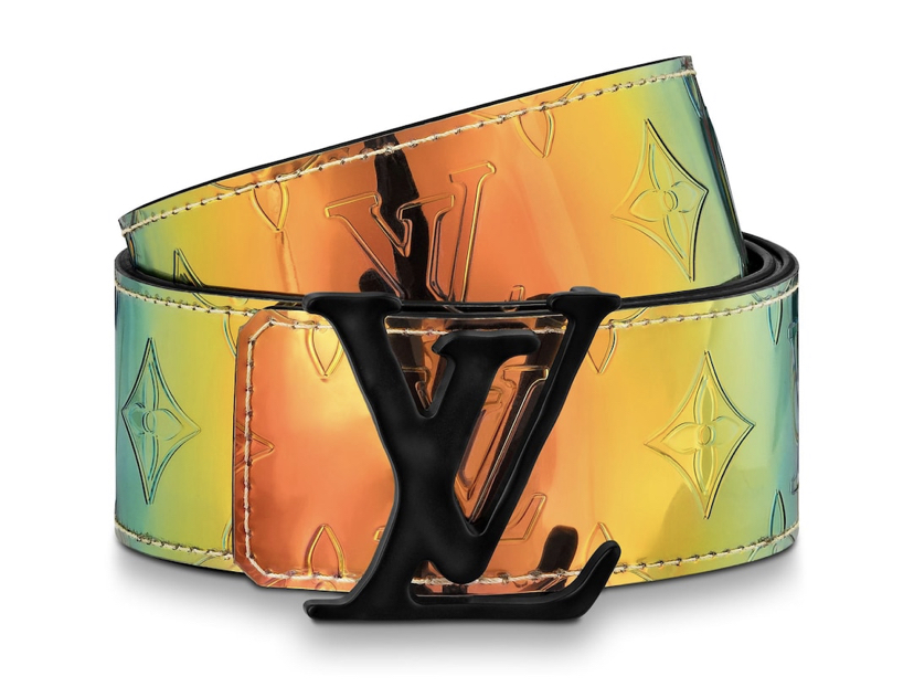 louis vuitton lv shape belt monogram 40mm prism